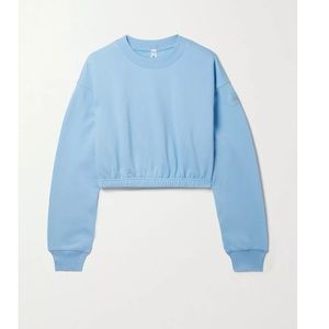 Alo Yoga Cropped Sweatshirt in Blue skies